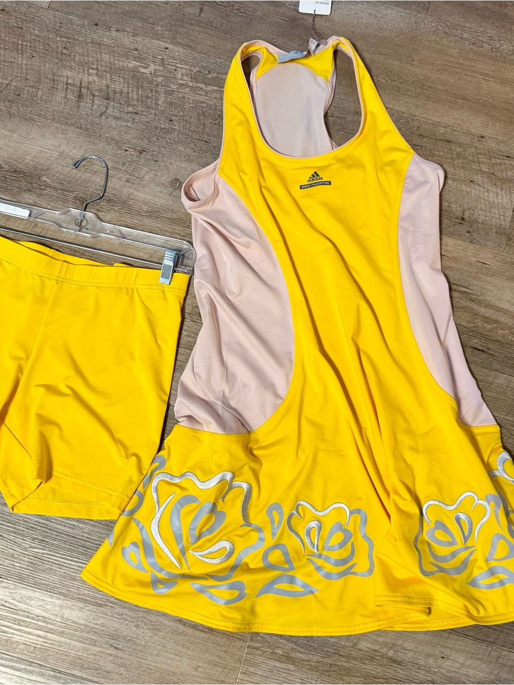 Stella McCarthy for adidas Yellow and white Athletic Dress with Tag